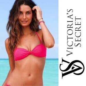 Victoria's Secret | Pink Maya Twist Bandeau Bikini Top | Size Small